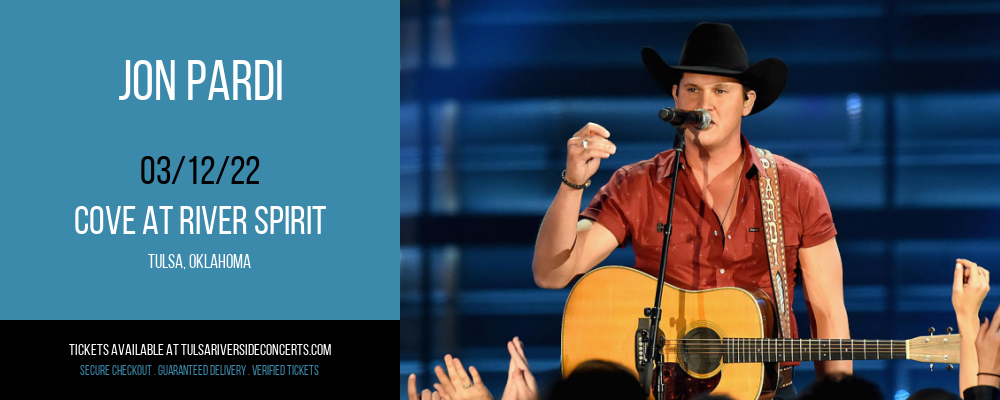 Jon Pardi at Cove At River Spirit tickets Jon Pardi at Cove At River Spirit