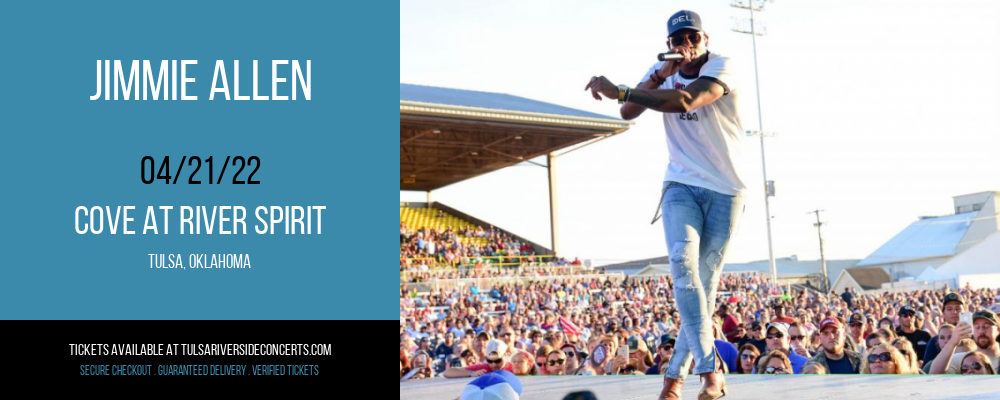 Jimmie Allen at Cove At River Spirit tickets Jimmie Allen at Cove At River Spirit