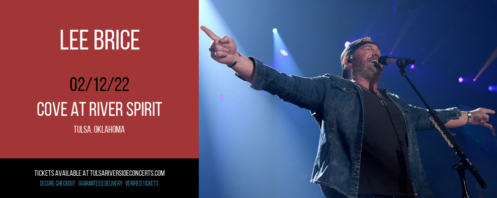 Lee Brice at Cove At River Spirit tickets Lee Brice at Cove At River Spirit