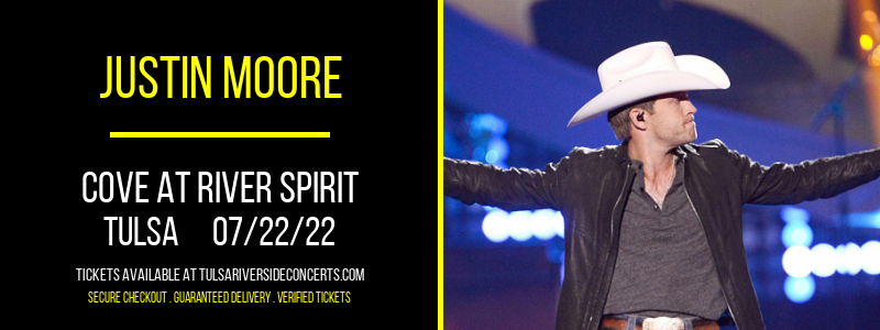 Justin Moore at Cove At River Spirit tickets Justin Moore at Cove At River Spirit