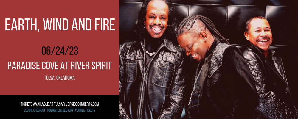 Earth, Wind and Fire at Cove At River Spirit tickets Earth, Wind and Fire at Cove At River Spirit