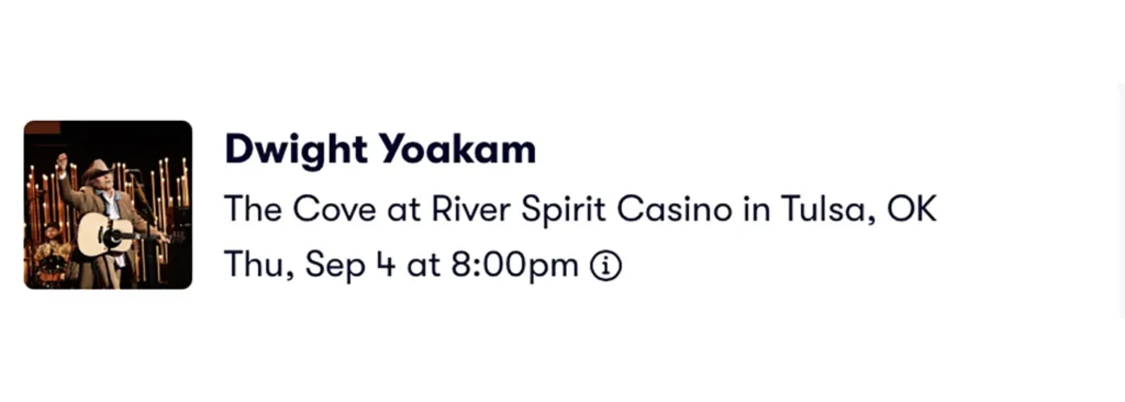 Dwight Yoakam at Paradise Cove At River Spirit